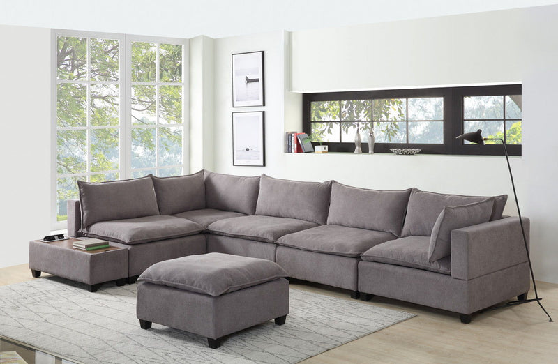 Madison - Modular Sectional Sofa Chaise With USB Storage Console Table