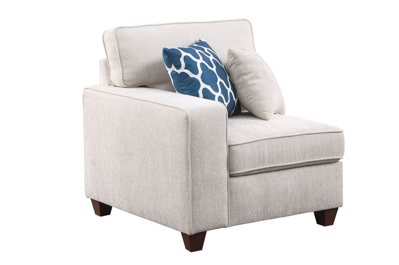 Sarah - Upholstered Sectional With Ottoman