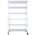 6 Tier 6000Lbs Capacity Nsf Metal Shelf Wire Shelving Unit, Heavy Duty Adjustable Storage Rack With Wheels & Shelf Liners For Commercial Grade Utility Steel Storage Rack