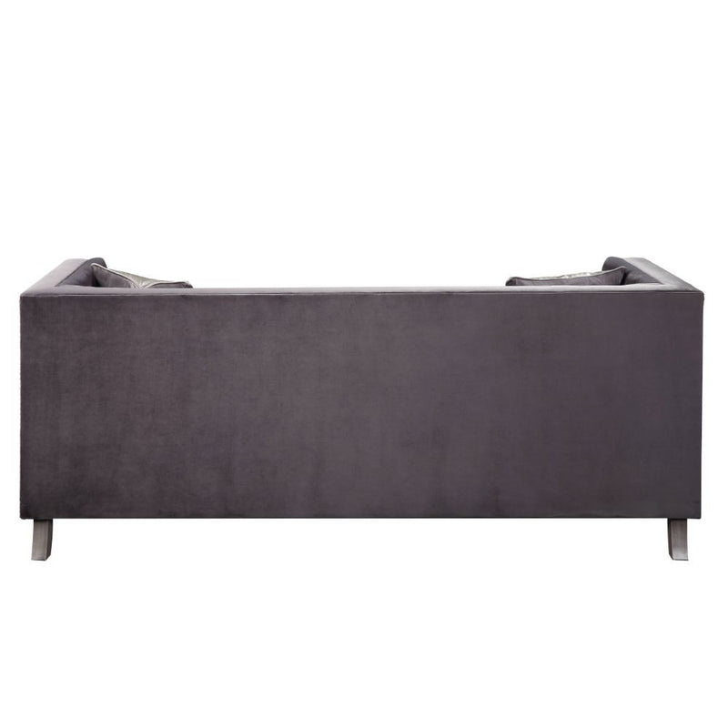 Hegio - Sofa - Gray Velvet