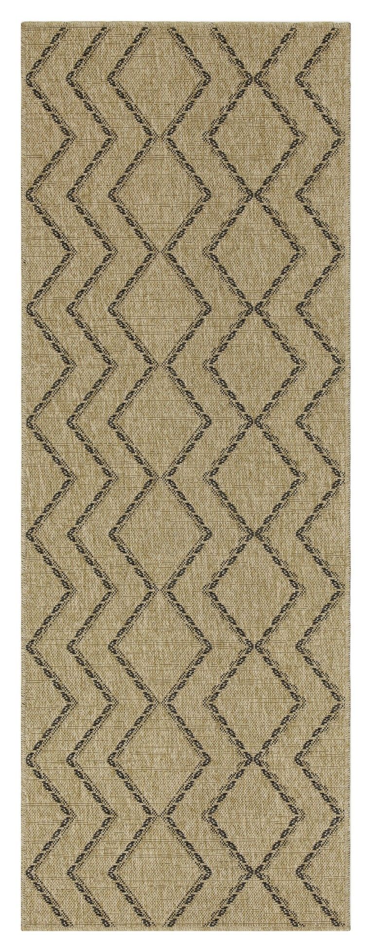 Earth - 5'3" X 7'3" Indoor / Outdoor Area Rug - Black / Natural