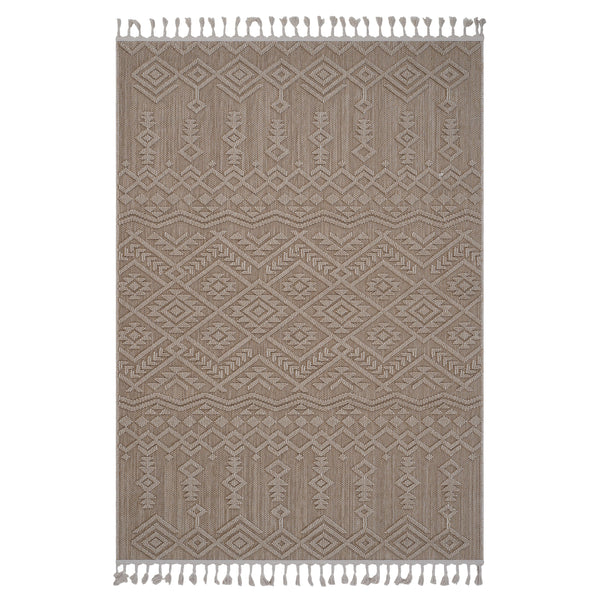 8' x 10' Traditional Indoor / Outdoor Area Rug - Natural