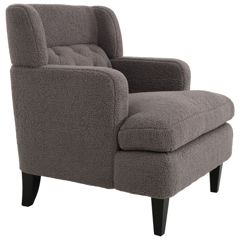 Upholstered Accent Chair Tufted Armchair For Living Room And Bedroom