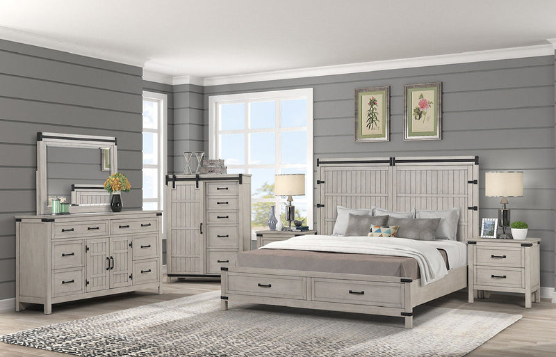 Alexandria - Storage Wood Bed