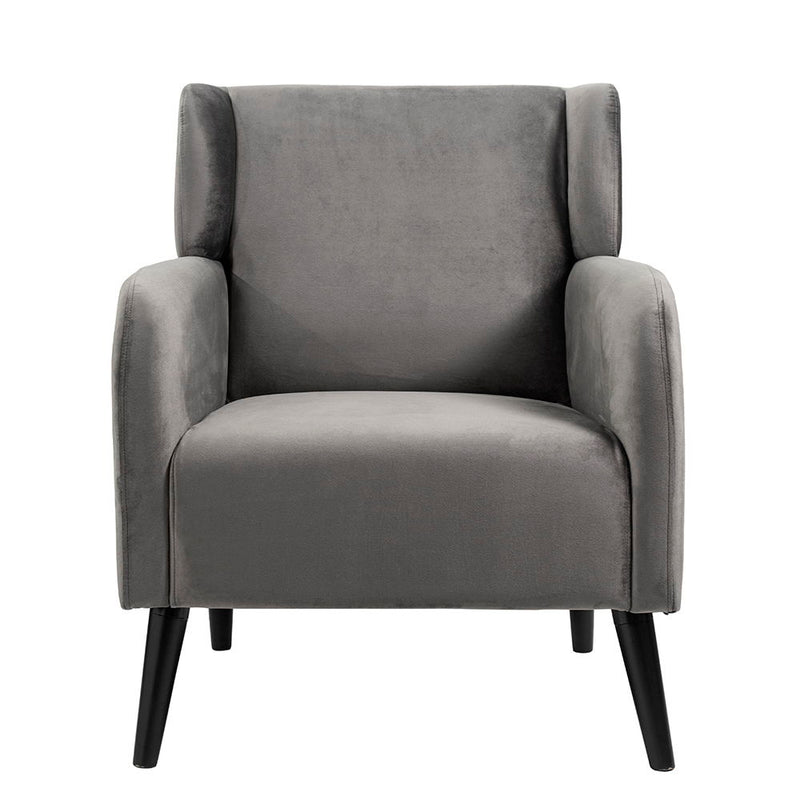 Accent Chair, Fabric Upholstered Comfy Reading Armchair For Living Room, Bedroom Single Seat Sofa Chair - Gray