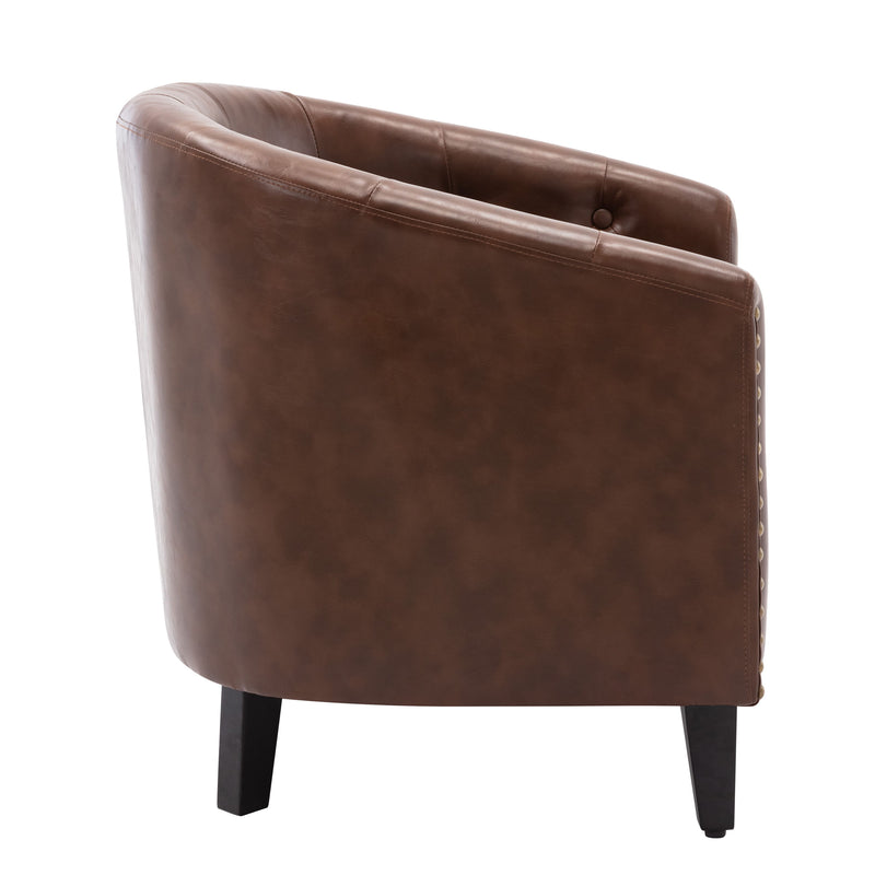 Tufted Barrel Chairtub Chair For Living Room Bedroom Club Chairs