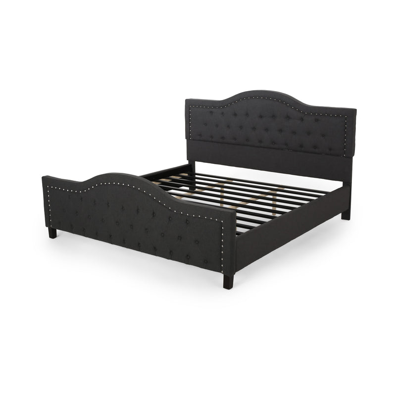 VIRGIL FULLY UPHOLSTERED KING SIZED BED