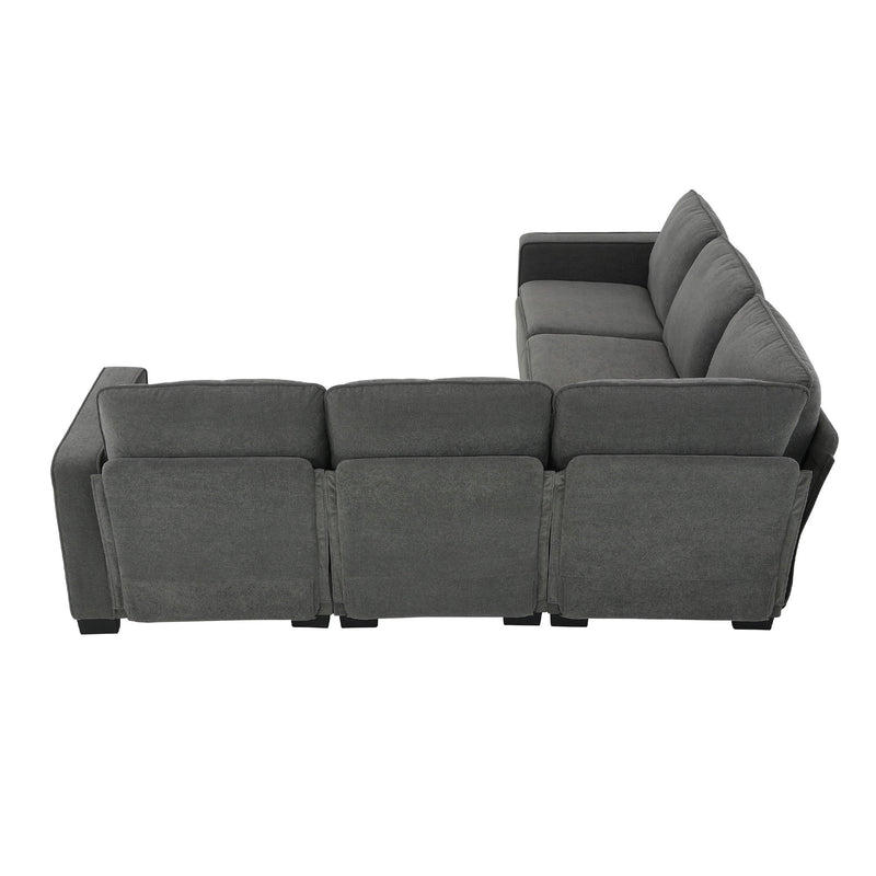 Oversized Velvet Modern Sectional Sofa, Large L Shaped Upholstered Indoor Furniture With Double Cushions, 5 Seat Cloud Corner Couch For Living Room, Apartment, Office