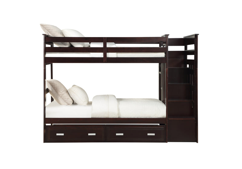 ACME Allentown Bunk Bed (Twin/Twin & Storage) in Espresso 10170W