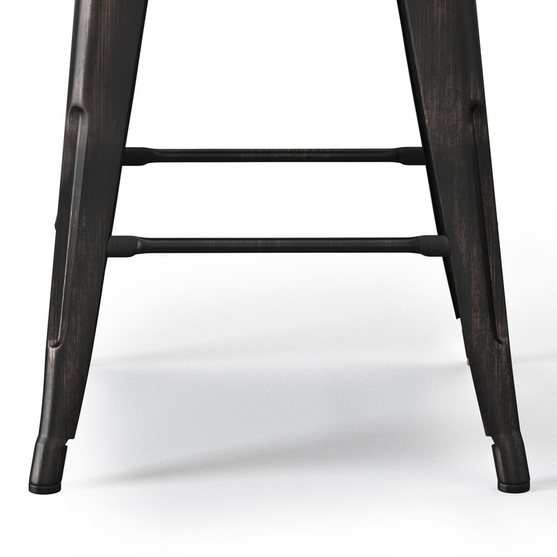 Rayne - 24" Metal Counter Height Stool (Set of 2)