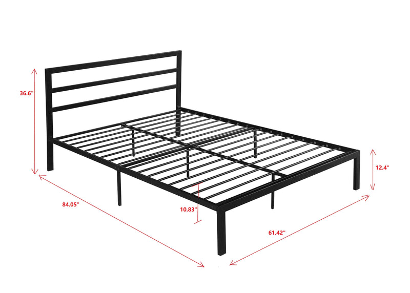 Metal Bed Frame With Headboard