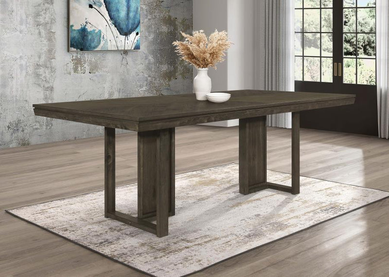 Kelly - Rectangular Dining Table - Dark Gray