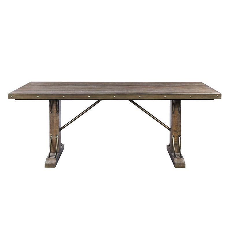 Raphaela - Dining Table - Weathered Cherry Finish