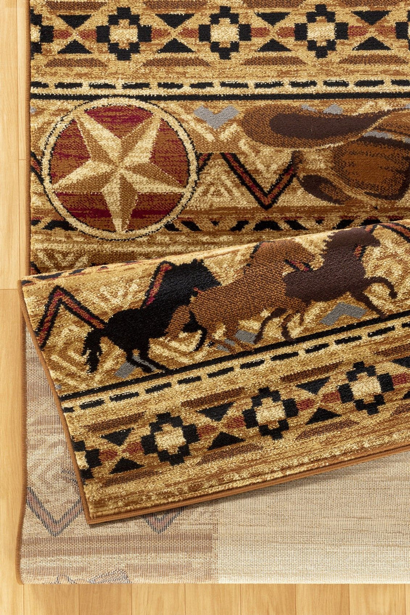 Tribes - 2'7" X 7'3" Southwest Area Rug - Beige