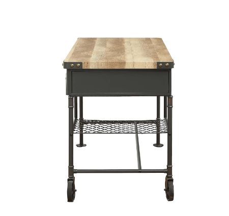 Itzel - Desk - Antique Oak & Sandy Gray