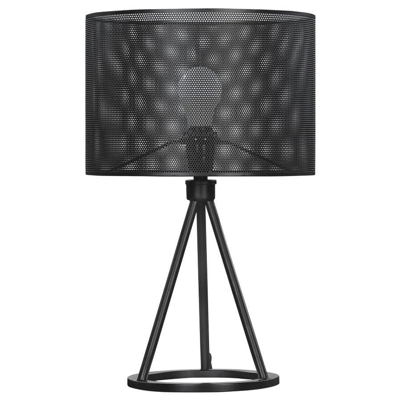 Chapin - Metal Mesh Shade Table Lamp - Matte Black