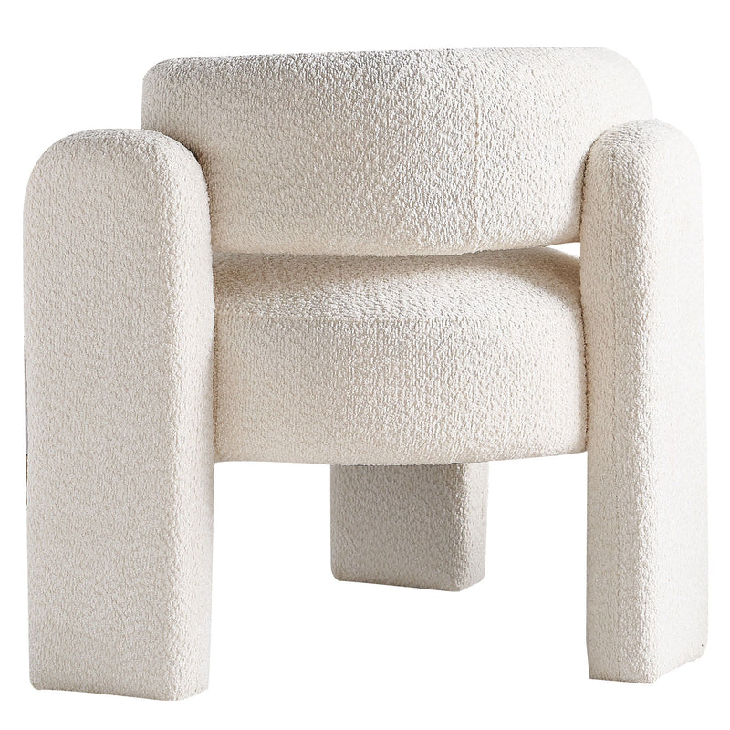 Boucle Upholstery Accent Chair