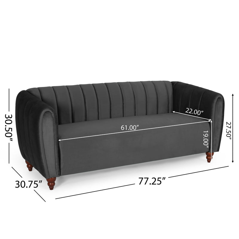 3 Seater Sofa Modern Glam Design