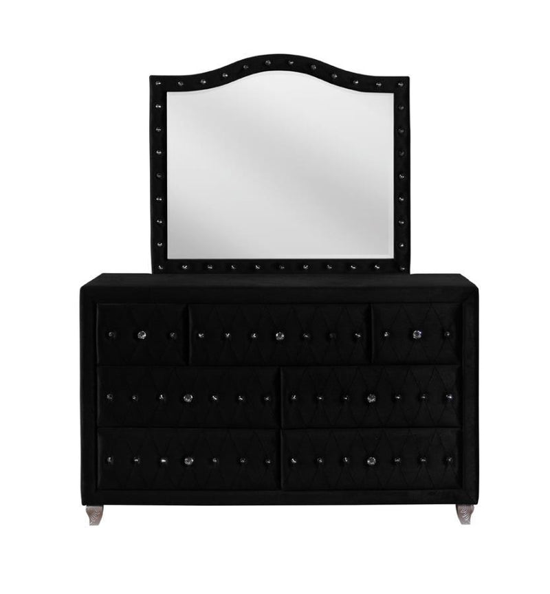 Deanna - Upholstered Dresser Mirror