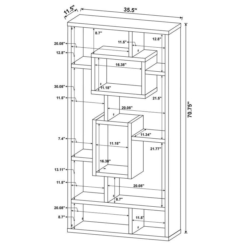 Howie - 8-Shelf Bookshelf