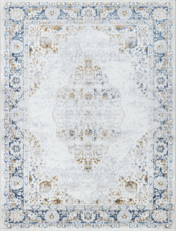 Legacy - 7'10" X 9'10" Area Rug Polypropylene - Multi / White