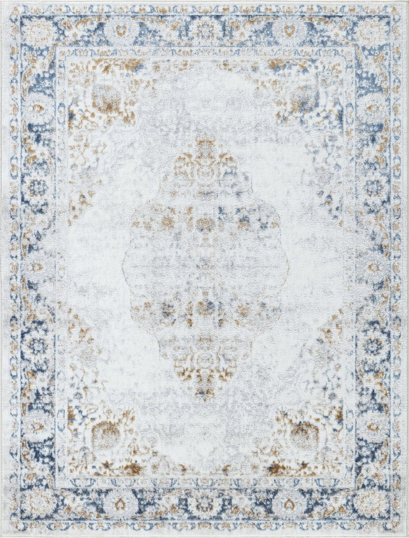 Legacy - 2'7" X 7' Area Rug Polypropylene - Multi / White