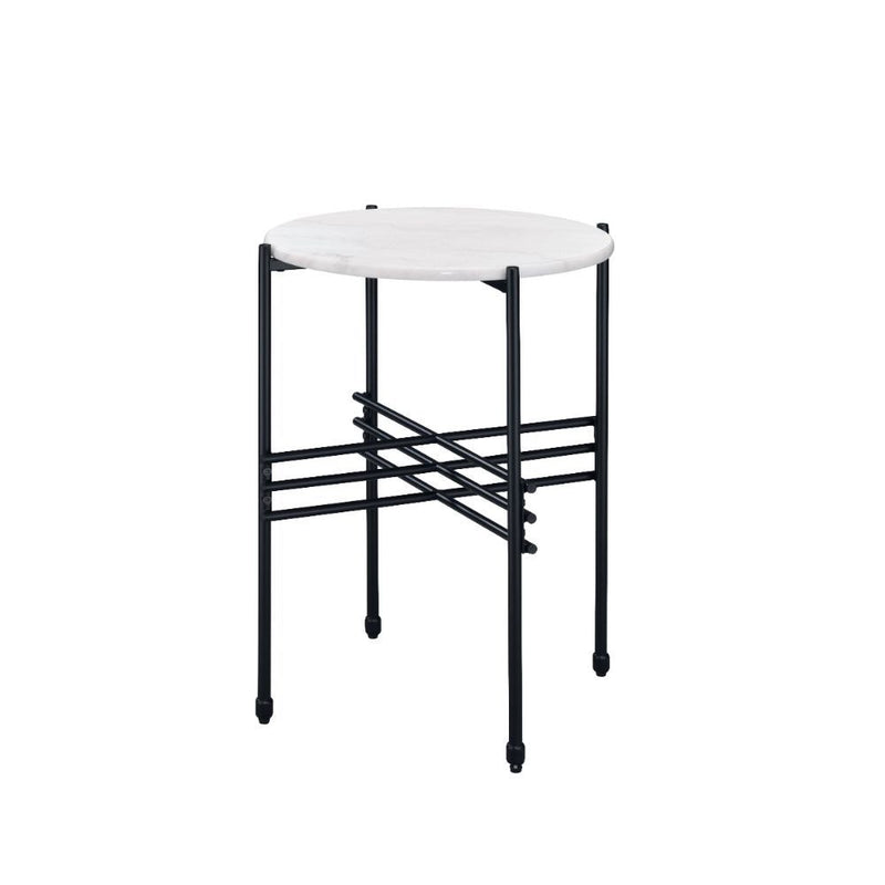 Taigi - Chair & Table - Gray Velvet & Black