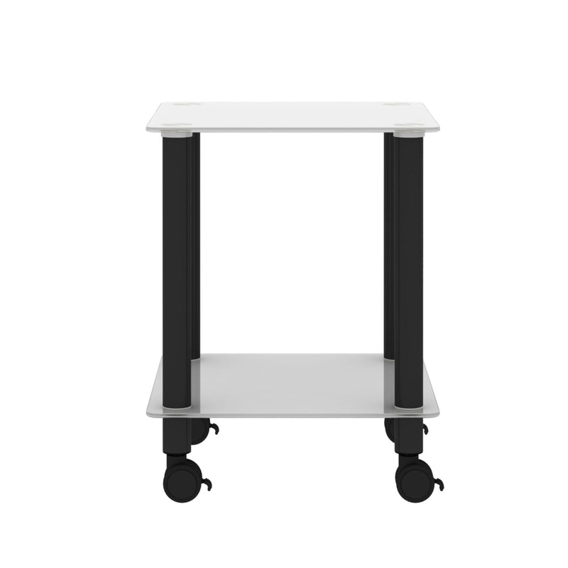 Side Table, 2 Tier Space End Table, Modern Night Stand, Sofa Table, Side Table With Storage Shelve