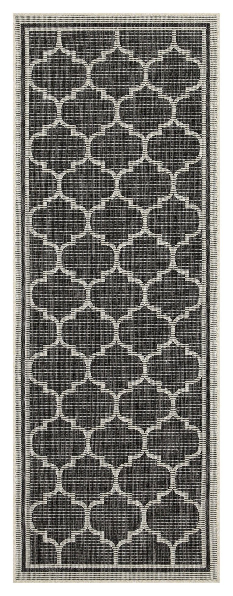 Sunshine - 7'10" X 10'3" Polypropylene Indoor / Outdoor Area Rug - Anthracite