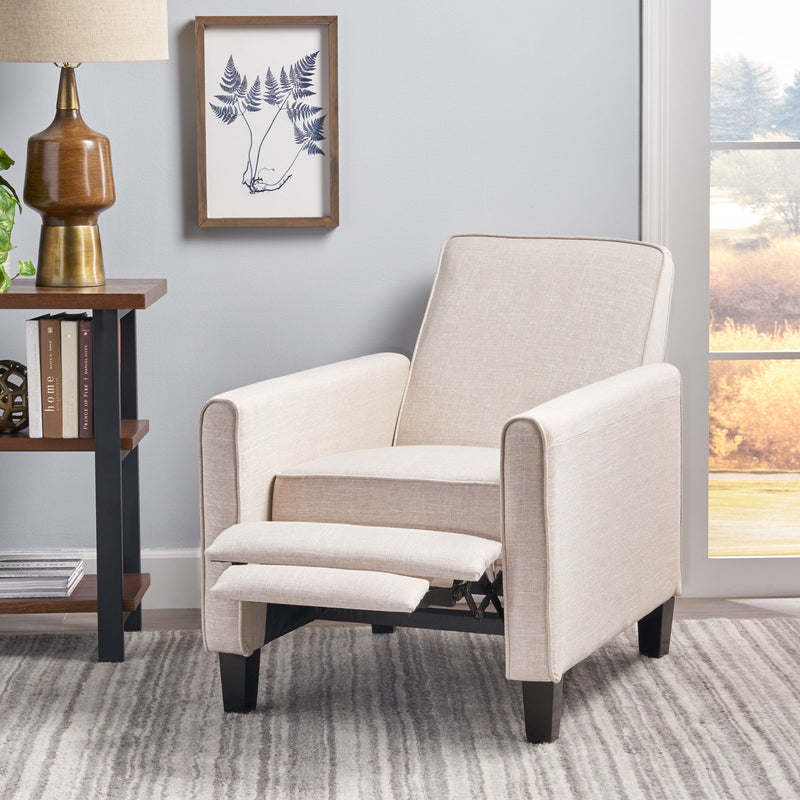 Linen Push Back Chair For Elegant Home