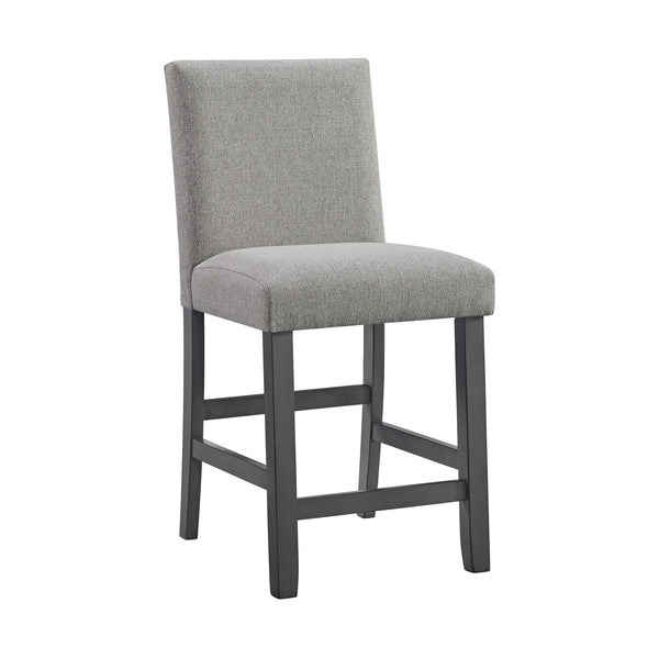 Seneca - Counter Side Chair With Grey Fabric - Gray (Set of 2)