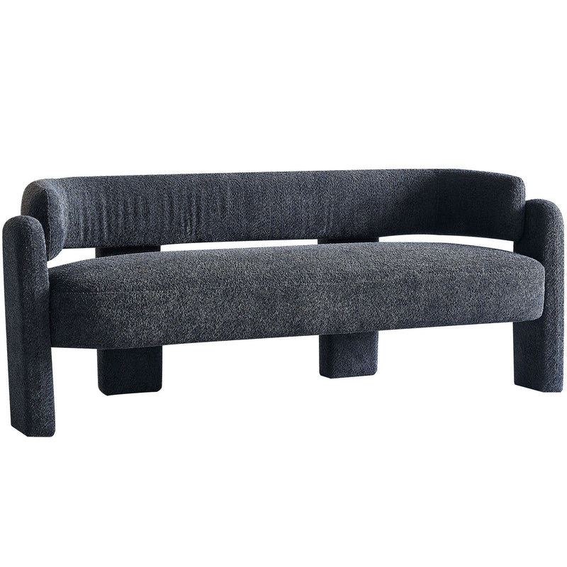 Boucle Upholstery Modern Sofa For Living Room