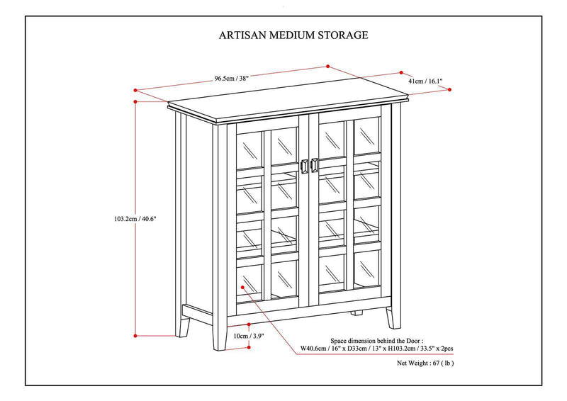 Artisan - Medium Storage Cabinet