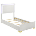 Marceline - Wood LED Panel Bed