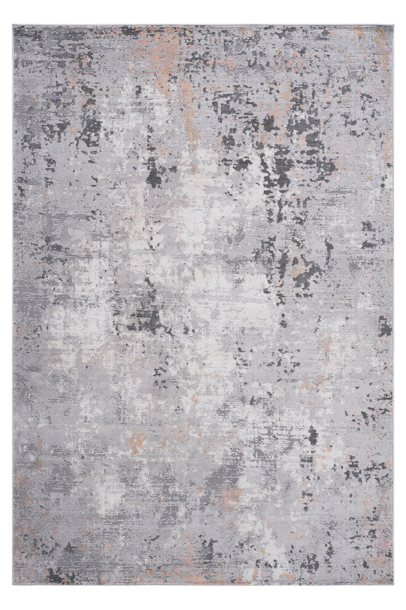 5' x 7' Abstract Non-Shedding Living Room Bedroom Dining Home Office Stylish And Stain Resistant Area Rug - Gray / Multi