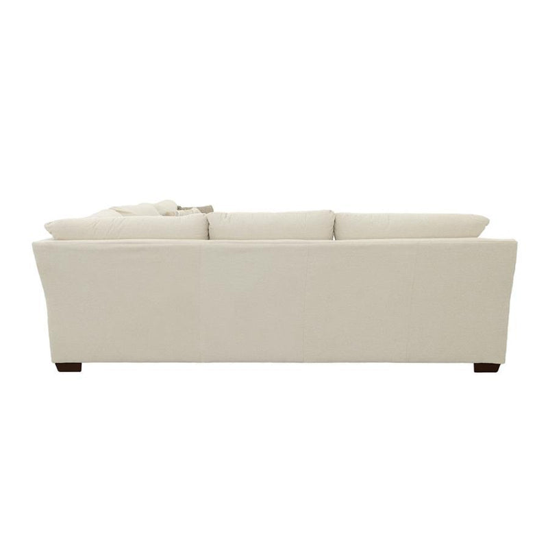 Aria - L-Shaped Sectional With Nailhead - Oatmeal