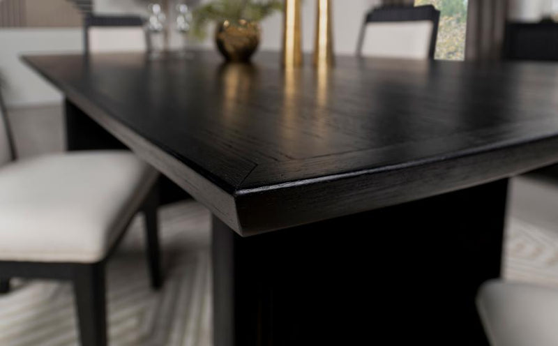 Brookmead - Rectangular Dining Table With 18" Removable Extension Leaf - Black