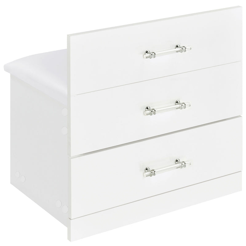 Danbury - 3-Drawer Makeup Vanity & Stool Set