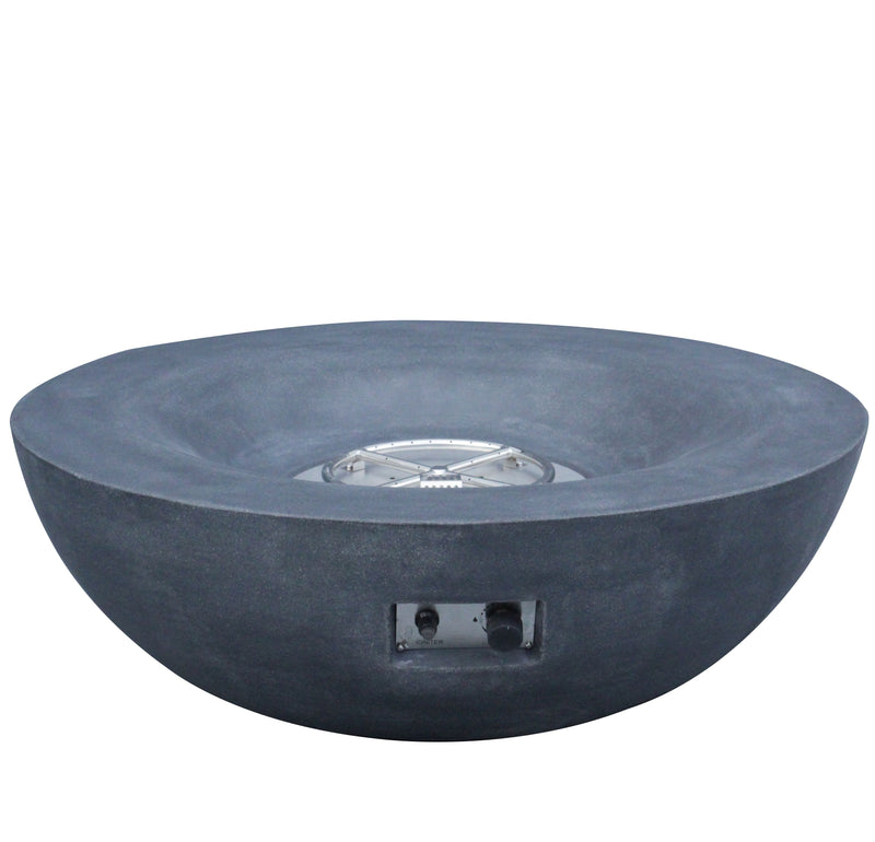 Outdoor Concrete Propane Gas Fire Pit Bowl