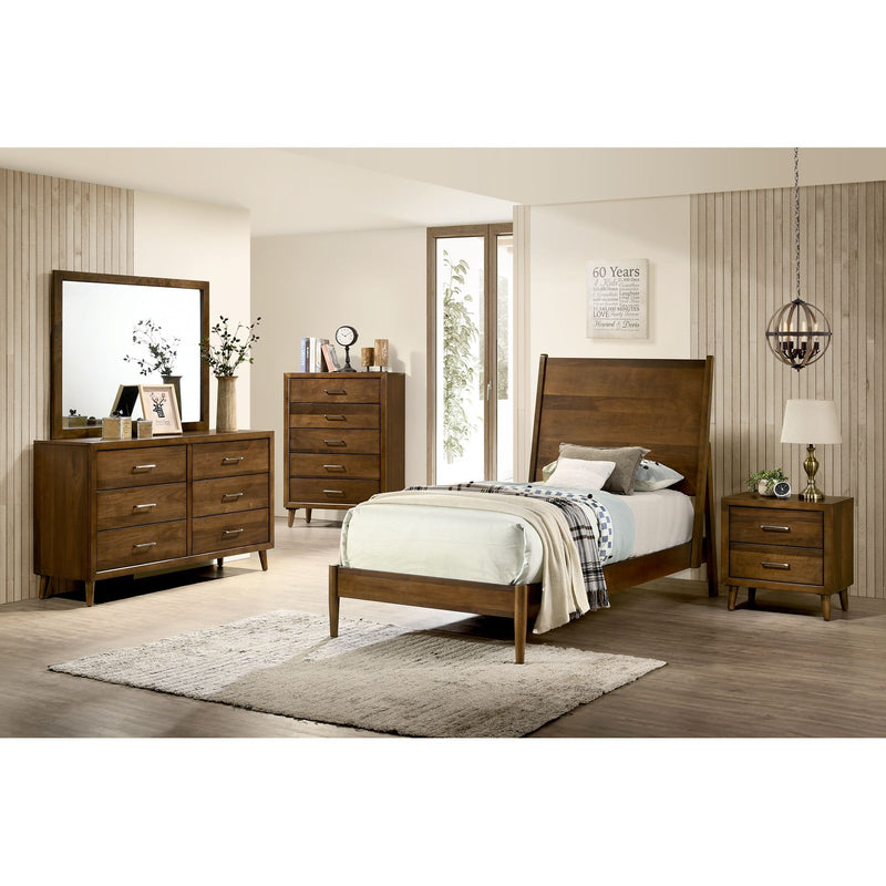 Malibu - 5-Drawer Chest - Walnut