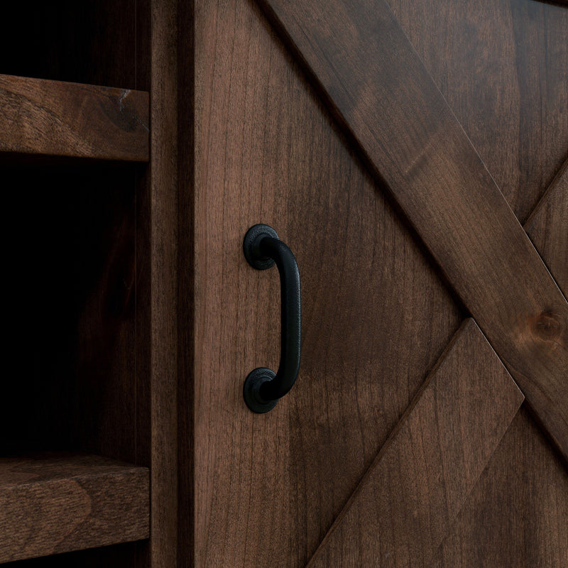 Farmhouse - TV Stand Console - Aged Whiskey