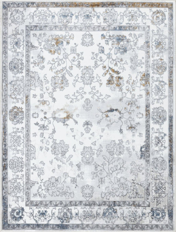 Legacy - 7'10" X 9'10" Polypropylene Area Rug - Multi / Gray