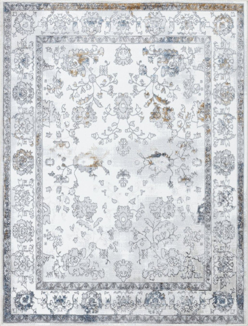 Legacy - 2'7" X 7' Area Rug - Multi / Gray