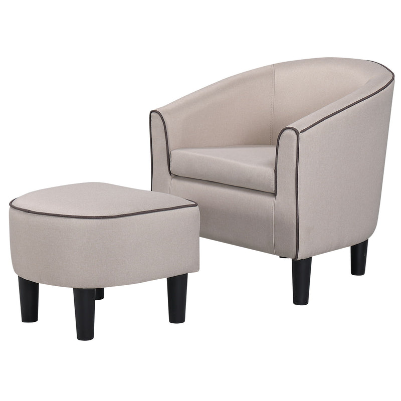 Accent Chair, Modern Accent Arm Chair, Suit For Living Room Bedroom Small Spaces Apartment Office - Beige