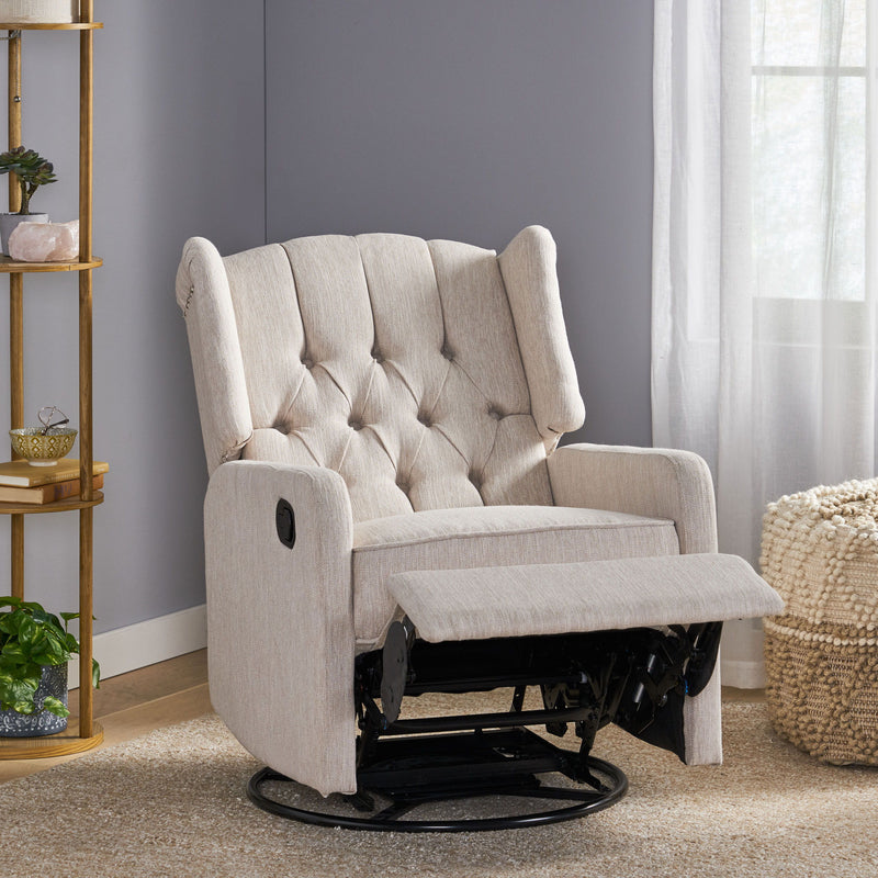 Classic Design, Manual Recliner Chair With 360 Degree Swivel