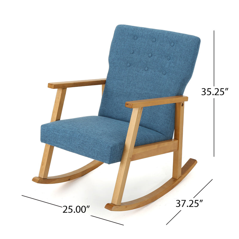 Fabric Upholstered Rocking Chair