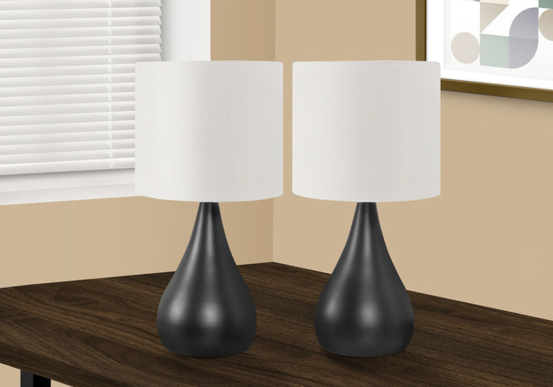 Lighting, Table Lamp, Contemporary (Set of 2) - Black