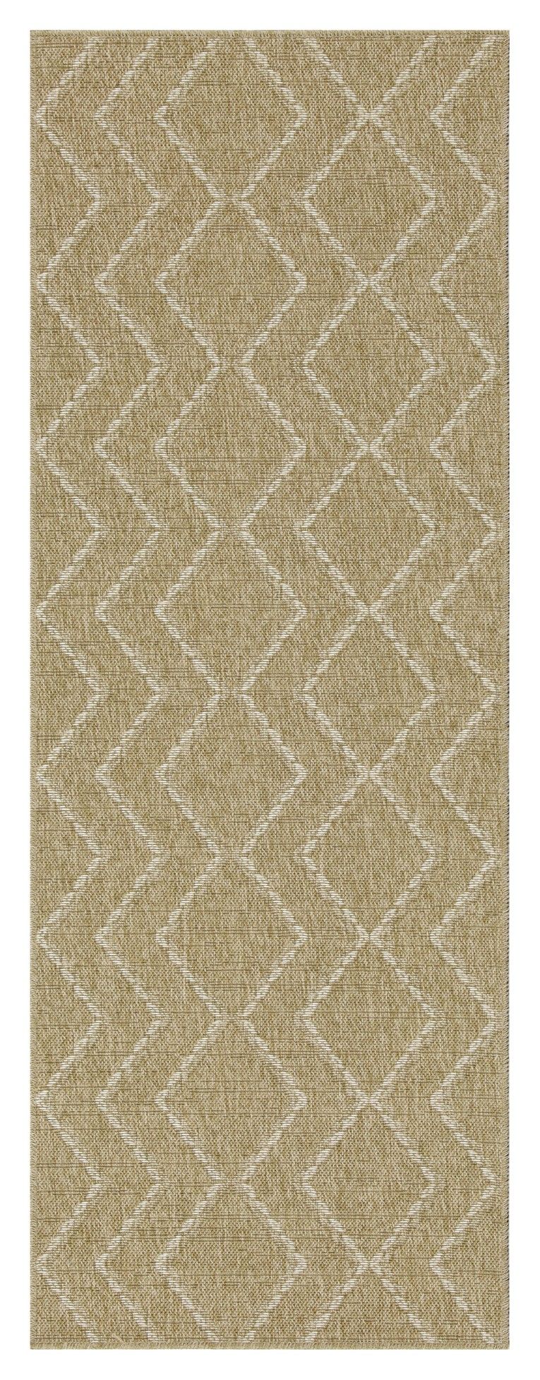 Earth - 5'3" X 7'3" Indoor / Outdoor Area Rug - Jute / White