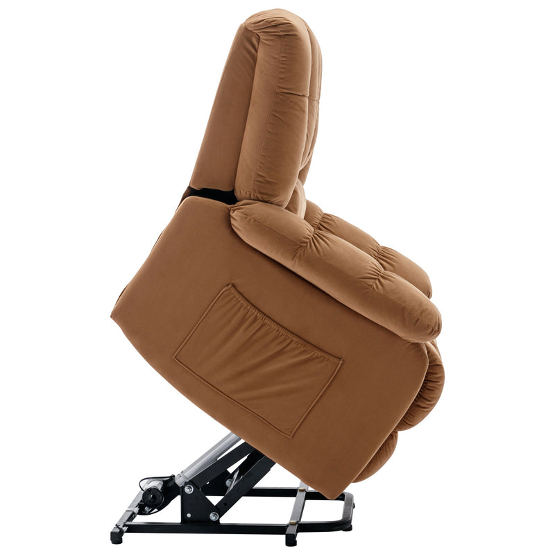 Massage Recliner Chair Electric Power Lift Recliner Chairs With Heat, Vibration, Side Pocket For Living Room Bedroom