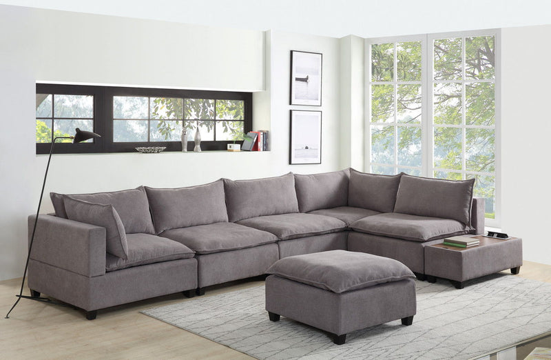 Madison - Modular Sectional Sofa Chaise With USB Storage Console Table